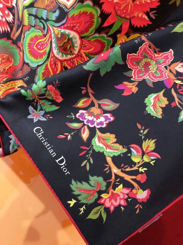 Dior silk scarf 90X90cm E07 (7)